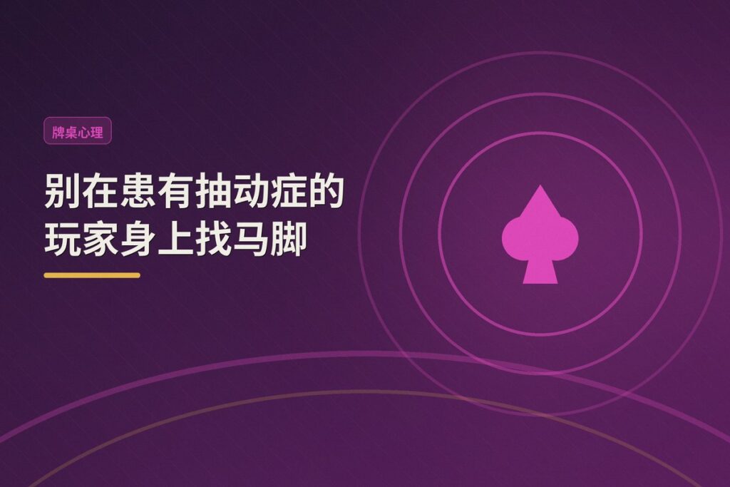 https://www.reddit.com/r/poker/comments/1unq4bs/good_advice_my_dad_thought_me/ - 【牌桌心理学】别在患有抽动症的玩家身上找马脚——一个被忽略的读人误区