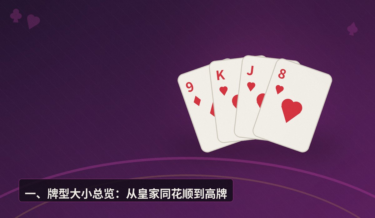 德州扑克牌型大小顺序 - 德州扑克牌型大小顺序全解析:从高牌到皇家同花顺一学就会