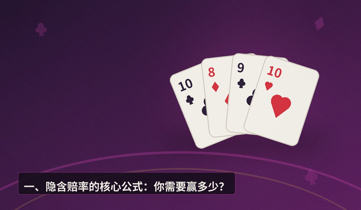 隐含赔率计算公式举例 - 隐含赔率计算公式举例:三步评估听牌跟注的长期价值